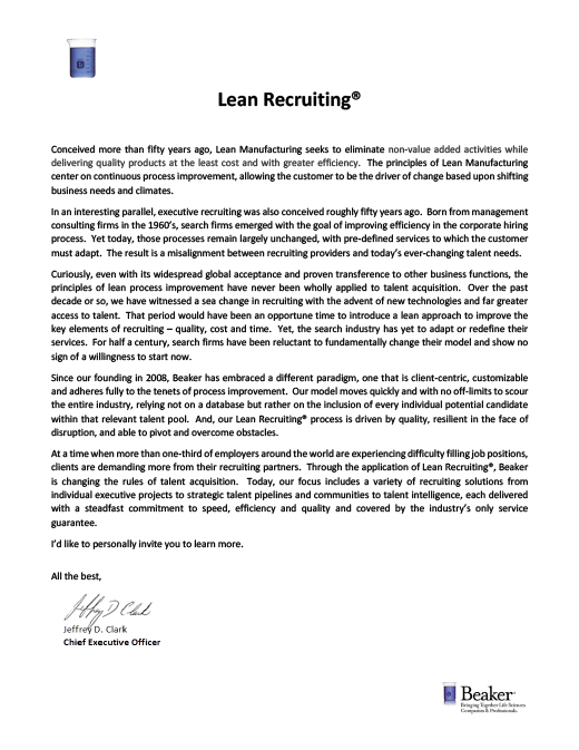 Beaker Bringing Together Life Sciences Professionals & Companies.